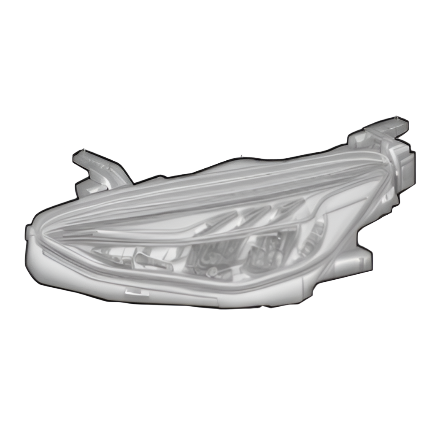 MG HS TROPHY 2020-2024 PASSENGER SIDE LEFT FULL LED HEADLIGHT HEADLAMP